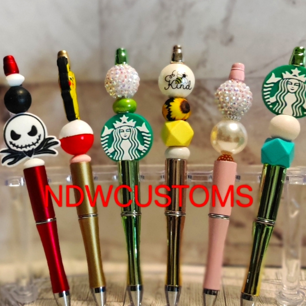 Beaded pen